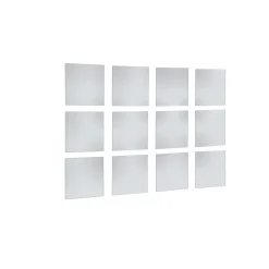 Specchi da parete Larissa in vetro 15x15 cm set da 12 pz