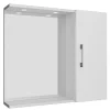 Specchio con armadietto a destra 66x58 cm bianco Clivia