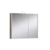 Specchio contenitenitore 2 ante con lampada olmo rousseau 80x70x15,5 cm