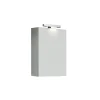 Specchio contenitore 1 anta grigio silver 50x15x68 cm