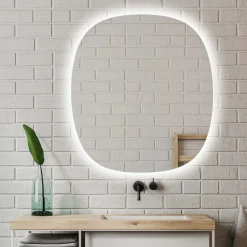 Specchio da bagno Nora LED 70x78 cm