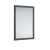 Specchio da parete Thea in MDF stile classico 46x68 cm antracite
