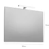 Specchio filo lucido TAKE 100x70 cm reversibile con lampada led