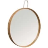 Specchio in legno naturale Ordina Round dm 60 cm sp 6 cm
