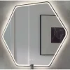 Specchio Led Colette con profilo nero 79x70 cm