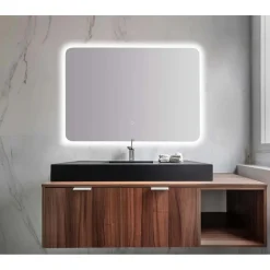 Specchio Led per Bagno Organic 100x70 cm