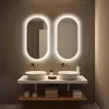 Specchio reversibile retroilluminato LED CASSIO 50x100 cm