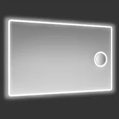 Specchio reversibile sabbiato retroilluminato LED COMET 120x70 cm