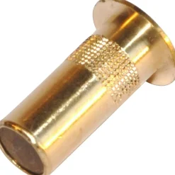 Spioncino per serramenti ottone lucido 8 mm