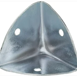 Staffa angolare per bordi acciaio zincato 36x36 mm