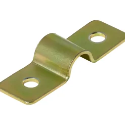 Staffa per tubo acciaio zincato 15x9 mm giallo