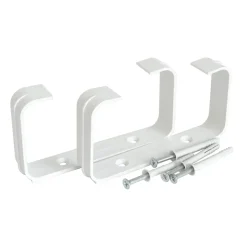 Staffe fermatubo rettangolari per tubi da 120 x 60 mm 2 pezzi