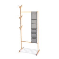 Stander Appendiabiti Domopak Living in bamboo multitasca 65x38x167 cm