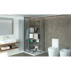 Stendino biancheria a torre Colombo Alpina 68x125x68 cm