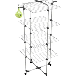 Stendino biancheria a torre con porta mollette Gimi Sharm 4 71x71x168,5 cm