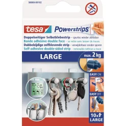 Strisce adesive Powerstrips Large Tesa 10 pz bianco