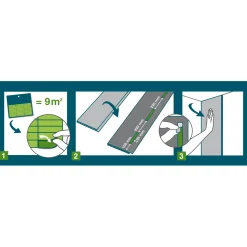 Strisce biadesive Grosfillex Exapan per pannelli in plastica 9 m²