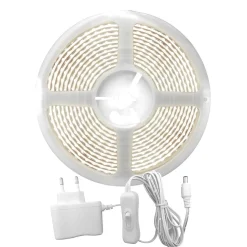 Striscia LED COB 12 V 5 m 3000K 30 W 1600 led 3000 lm
