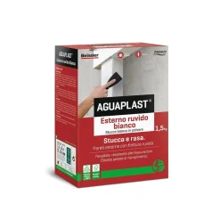 Stucco in polvere Aguaplast SR5 per esterni ruvido 1,5 kg bianco
