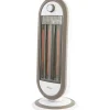Stufa a carbonio oscillante Tizzo Sand 2 potenze 900W bianco
