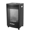 Stufa a gas portatile Hyundai fiamma blu accensione elettronica 4,2kW nero