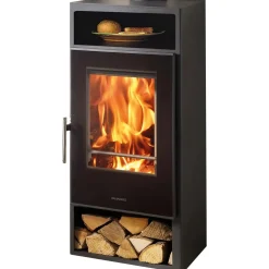 Stufa a legna con presa d`aria esterna Asti Scaldapiatti 5 Ecodesign 7,6 kw