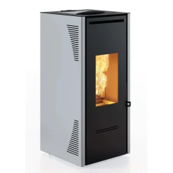 Stufa a pellet canalizzata Invicta Talo Plus 11,6 kW grigio