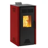 Stufa a pellet ventilata Invicta Adrano Plus 7,3 kW bordeaux