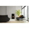 Stufa a pellet Vulcania All Stone ceramica Evo canalizzata 11kW rosso