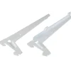 Supporto angolare con foro unico bianco 18 cm 2 pz