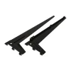Supporto angolare con foro unico nero 48 cm 1 paio