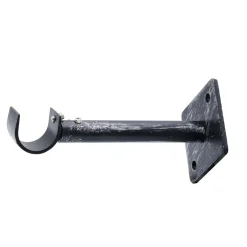 Supporto a parete estensibile 1 via Long nero Ø 2 cm L 9-13 cm