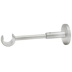 Supporto a parete per bastone tenda Classico argento Ø 2 cm L 16 cm