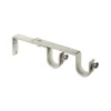Supporto bastone tenda doppio Ø 2 x L 15 cm avorio/oro