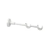Supporto bastone tenda doppio Ø 2 x L 20 cm bianco