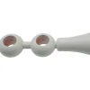 Supporto bastone tenda doppio Ø 2,3 x L 16-17,5 cm bianco 2 pz