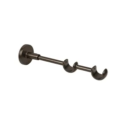 Supporto bastone tenda doppio Ø 2 x L 20 cm bronzo