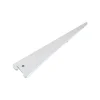 Supporto doppio a U in acciaio 37 cm 50 kg argento