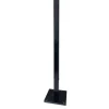 Supporto in acciaio per palo 11x11x50 cm nero