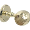 Supporto per corrimano dritto in ottone lucido