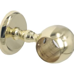 Supporto per corrimano dritto in ottone lucido