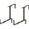 Supporto per fioriera regolabile in 3 dimensioni 4-14 cm marrone
