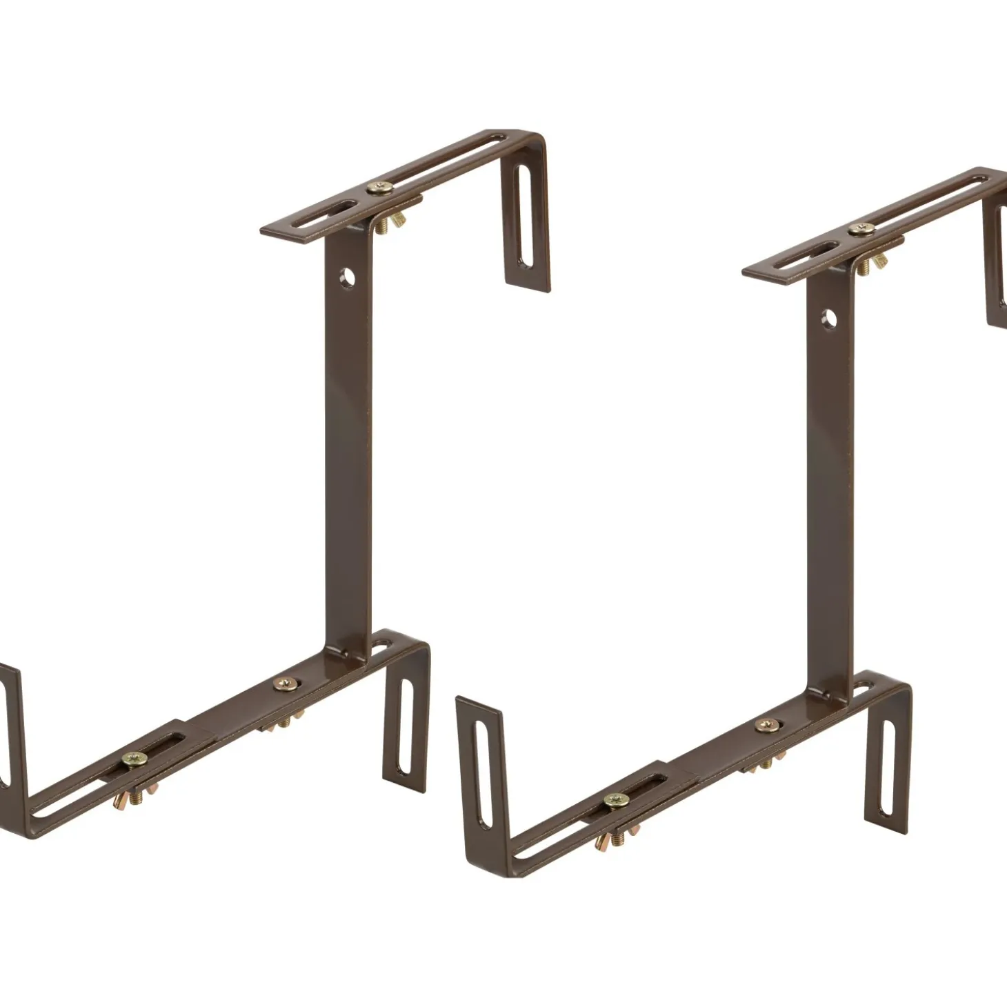 Supporto per fioriera regolabile in 3 dimensioni 4-14 cm marrone