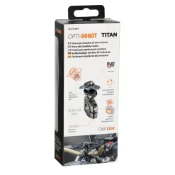 Supporto per manubrio bici e moto Titan Donut alta resistenza nero