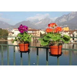 Supporto per vaso singolo da balcone Ø 22 cm