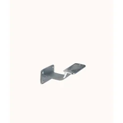 Supporto squadrato corrimano base piana in ottone cromato