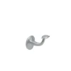 Supporto squadrato corrimano base piana in ottone cromato satinato