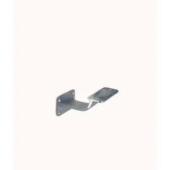 Supporto squadrato corrimano base piana in ottone lucido
