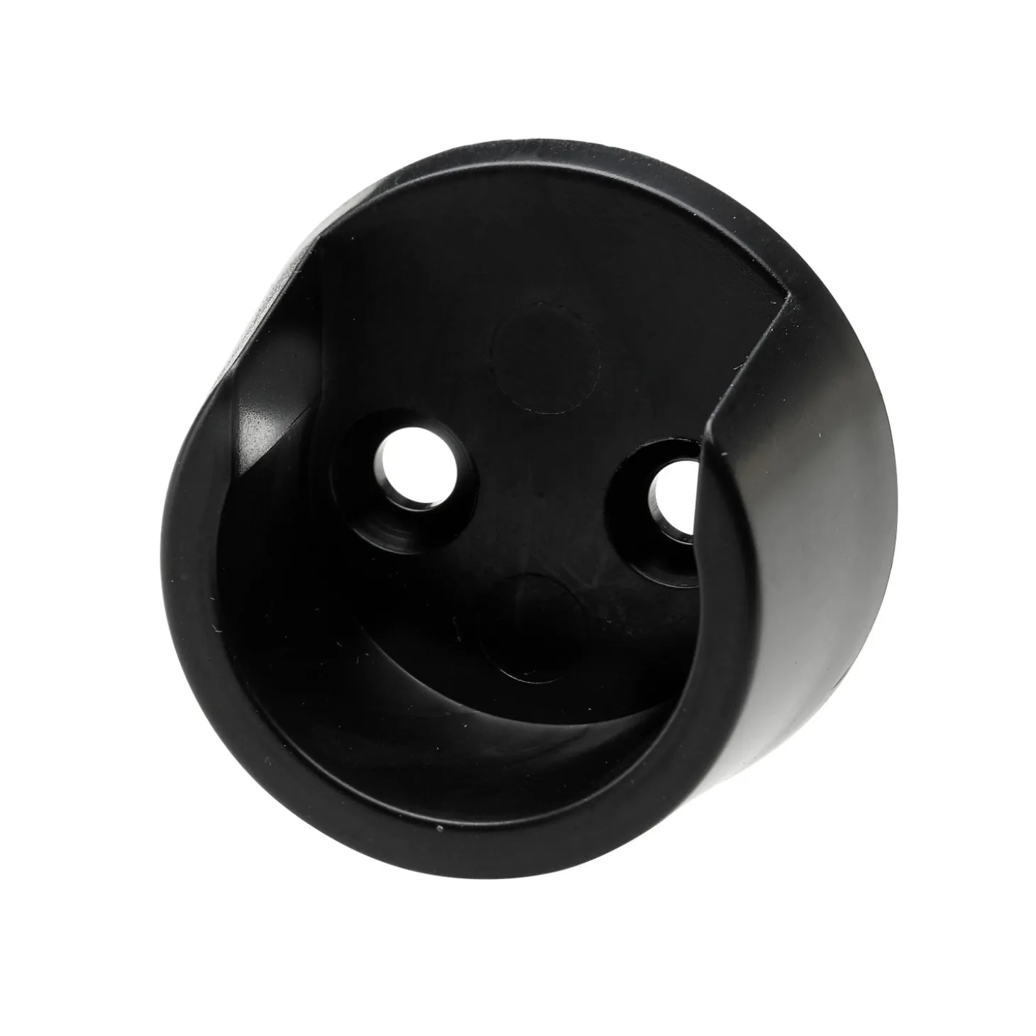 Supporto tubo appendiabiti Ø 2,5 cm nero 2 pz