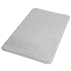 Tappeto bagno memory 50x80 cm grigio chiaro